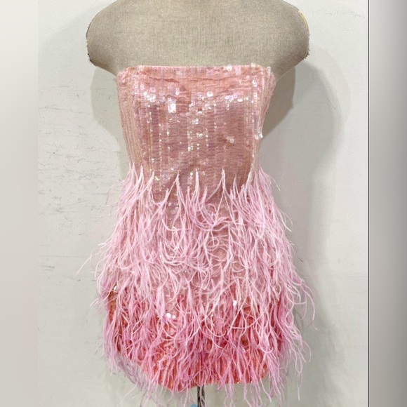 Retrofete Anastasia mini Dress in Bubblegum Pink - Picture 5 of 7